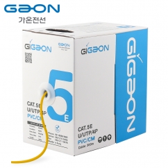 가온전선 CAT.5E UTP 케이블 300m (단선/옐로우) GAON CAT.5E 300M (Yellow)